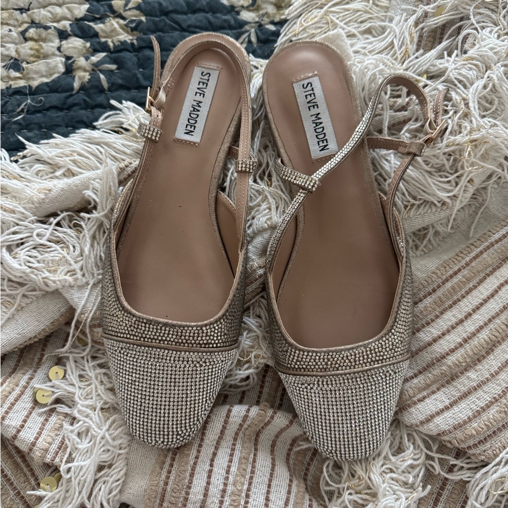 Steve Madden Sparkle Slingbacks